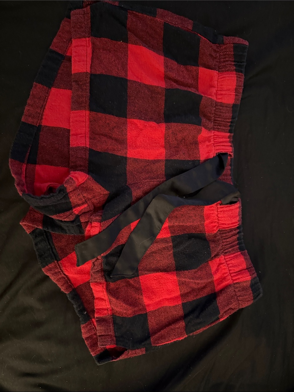5/$25 Red and Black Buffalo Plaid Lounge Shorts